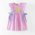 Pencil Bow Stripe Tie Dress | Girls School Outfit