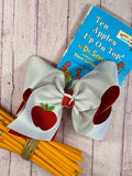 Texas Size Double Layer Extra Large Apple Hair Bow